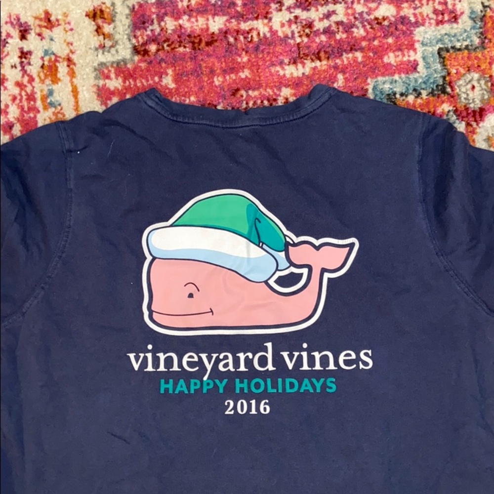 Vineyard Vines Holiday Pocket Tee- Womens